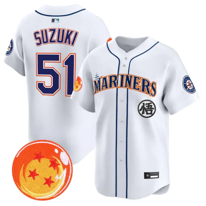 Ichiro Suzuki Jersey #51 Seattle Mariners Dragon Ball Premier Stitched by My Store