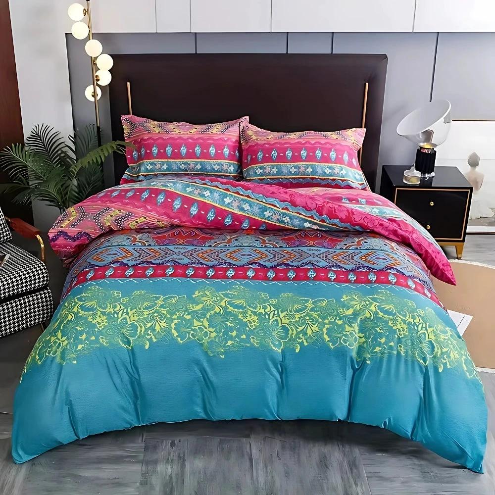 Indara Boho Tribal Print Duvet Cover Set by Casa & Beyond