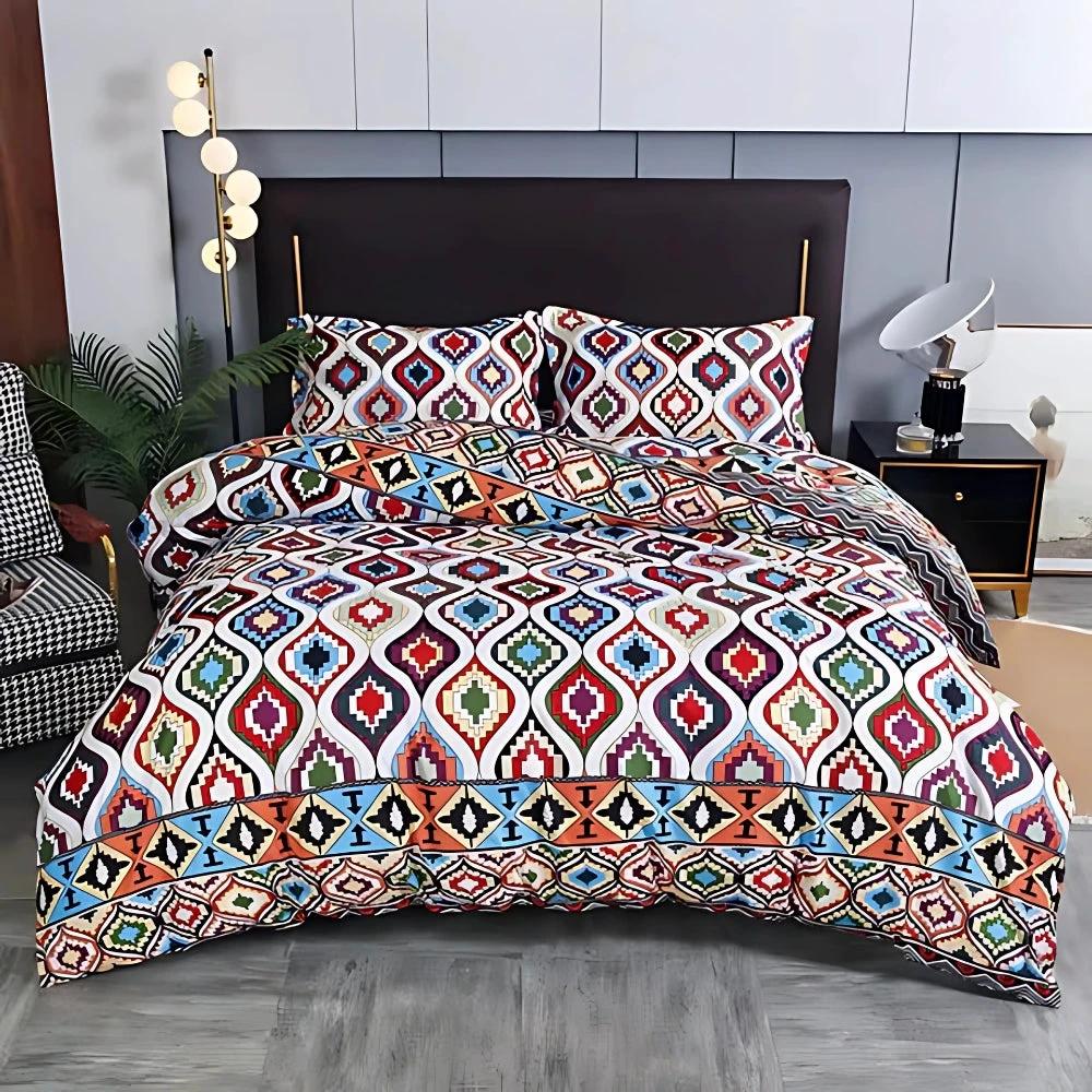 Indara Boho Tribal Print Duvet Cover Set by Casa & Beyond