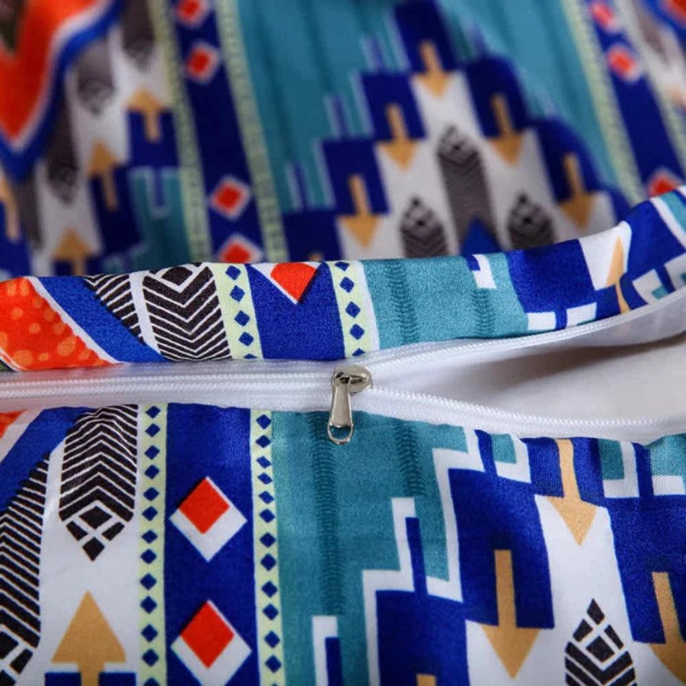 Indara Boho Tribal Print Duvet Cover Set by Casa & Beyond