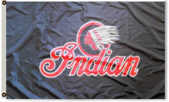 Indian Black Red Flag 3X5 Ft Polyester Banner USA 90x150cm by flagsjustdoit