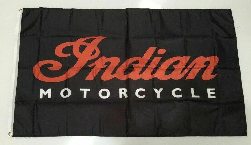 Indian Motorcycle Banner Flag American Motorbike Motor Cycle Bike Dirt Road 3x5ft by flagsjustdoit