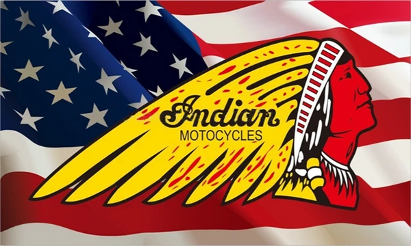 Indian motorcycles Flag-3x5 FT-100% polyester Banner-Red-Yellow by flagsshop