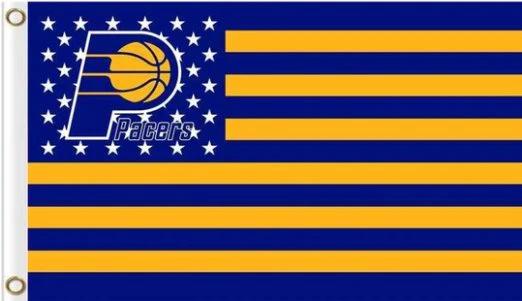 Indiana Pacers Custom US Flag 3X5Ft Polyester Banner USA Digital Print by flagsjustdoit