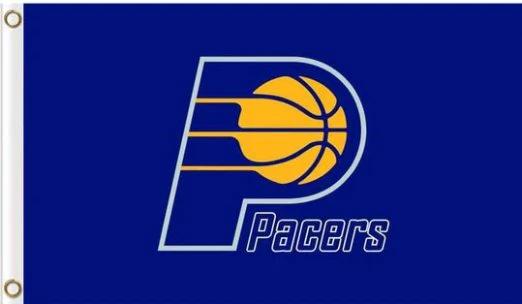 Indiana Pacers Custom US Sport Basketball Club Blue Flag 3X5Ft Polyester Banner USA Digital Print by flagsjustdoit