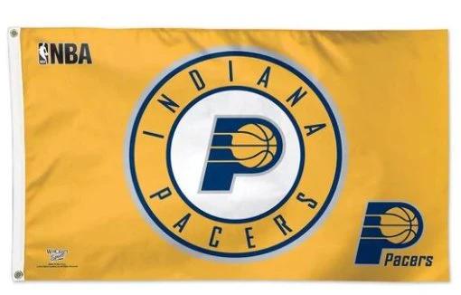 Indiana Pacers Custom US Sport Basketball Club Flag 3X5Ft Polyester Banner USA Digital Print by flagsjustdoit