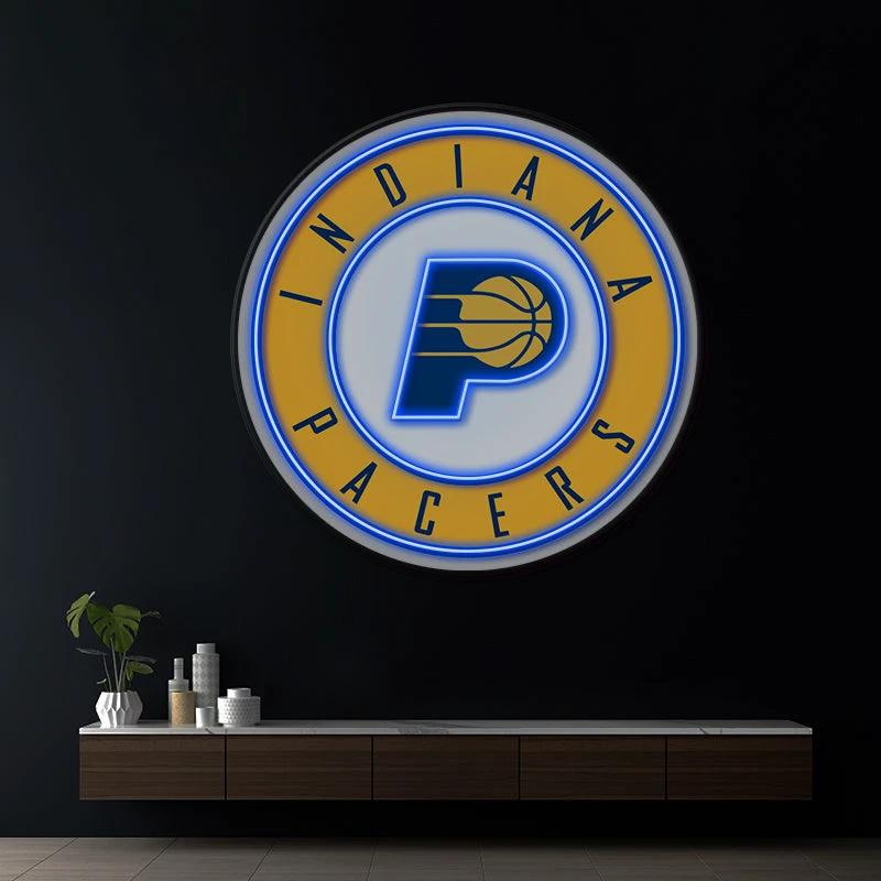 Indiana Pacers NBA Led Neon Sign Man Cave Decor by Neonchics Signs