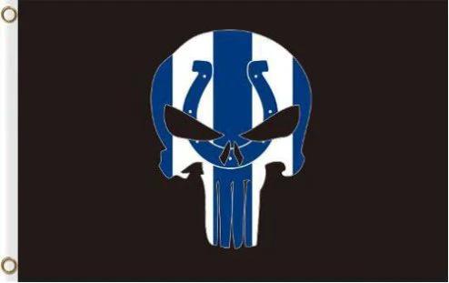Indianapolis Colts Flag 3X5 Ft Polyester Banner USA 90x150cm by flagsjustdoit