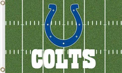Indianapolis Colts Green Flag 3X5 Ft Polyester Banner USA 90x150cm by flagsjustdoit