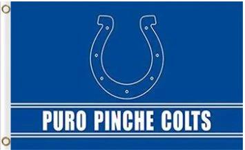 Indianapolis Colts Puro Pinche Flag 3X5 Ft Polyester Banner USA 90x150cm by flagsjustdoit