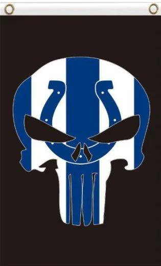 Indianapolis Colts Sports Vertical Flag 3X5 Ft Polyester Banner USA 90x150cm by flagsjustdoit