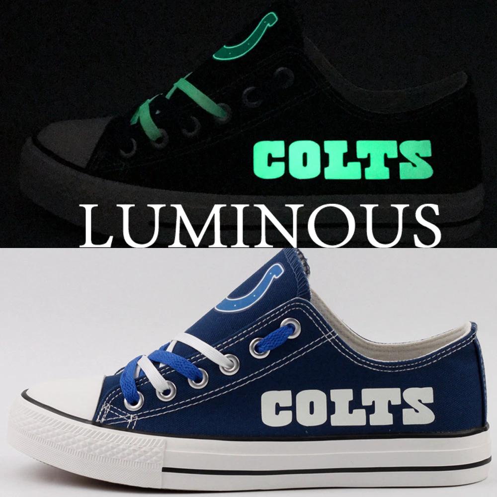 Indianapolis Colts Low Top Canvas Sport Sneakers Shoes For Men Women Fans by Crocs