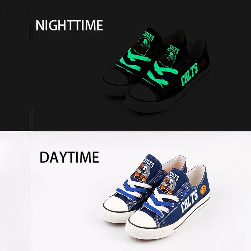 Indianapolis Colts Low Top Canvas Sport Sneakers Shoes For Men Women Fans by Crocs