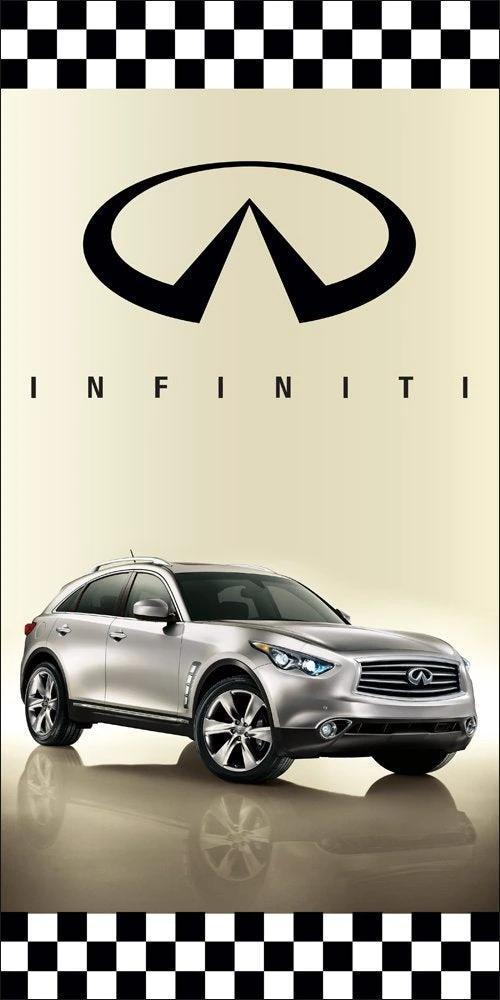 Infiniti Car Racing Flag Vertical 3X5 Ft Polyester Banner USA 90x150cm by flagsjustdoit