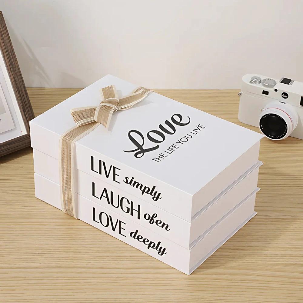 Inspiré Rustic Book Stack Home Shelf Decor by Casa & Beyond