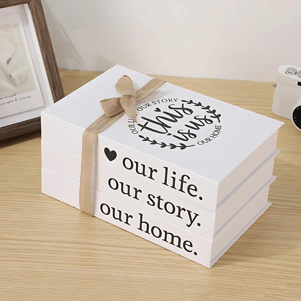 Inspiré Rustic Book Stack Home Shelf Decor by Casa & Beyond