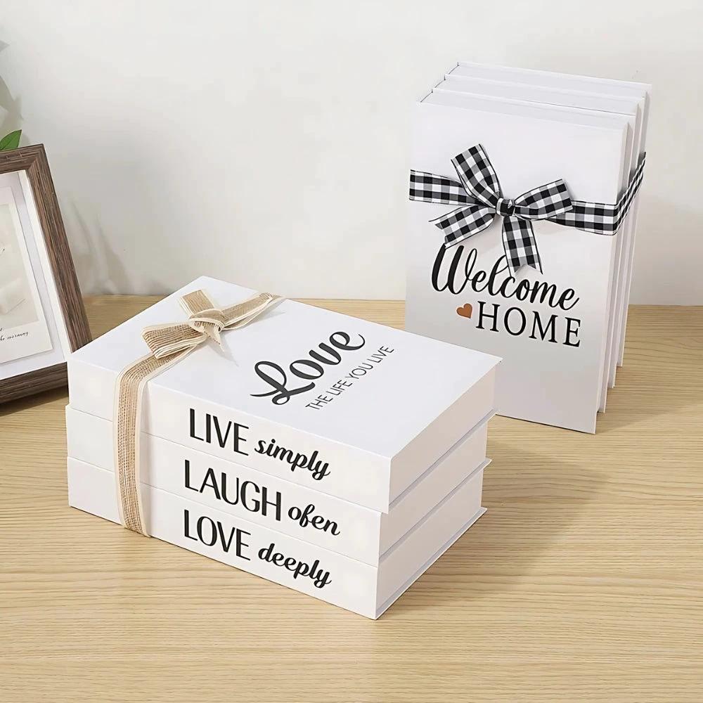 Inspiré Rustic Book Stack Home Shelf Decor by Casa & Beyond