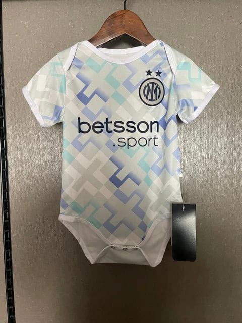 Inter Milan 2025-26 Away Future Champion Style Soccer Baby Bodysuit – White by Soccer Jersey