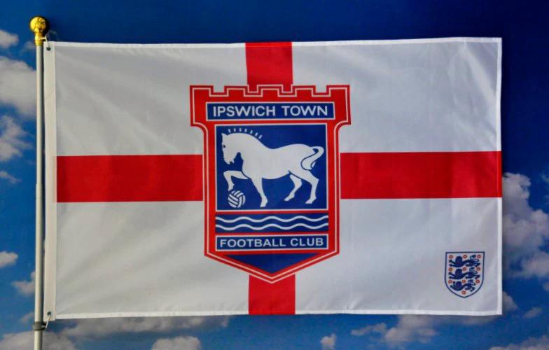 Ipswich Town Football Club Flag 3x5ft Banner Polyester by flagsjustdoit