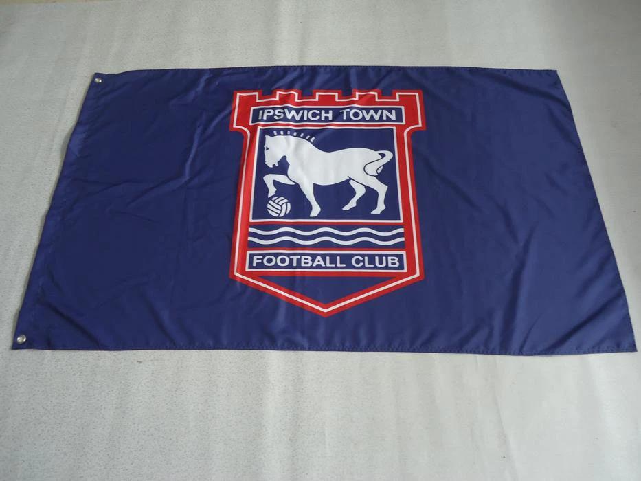 Ipswich Town Football Club Flag polyester Ipswich Town FC banner 3x5ft by flagsjustdoit