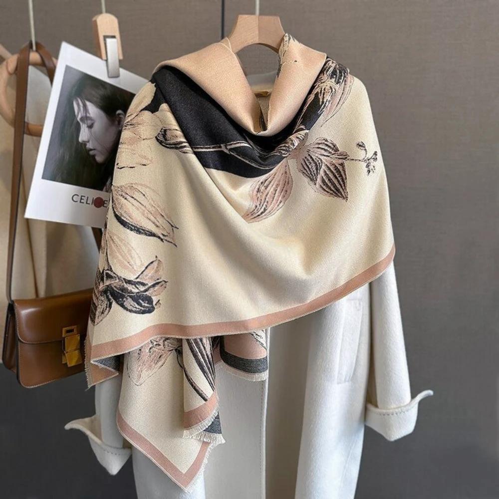 Iris Floral Soft Scarf Shawl by Casa & Beyond