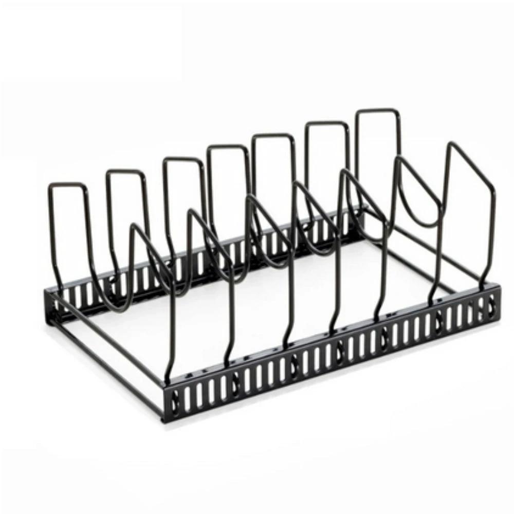 Iron Dish Pot Lid and Utensils Storage Rack by Casa & Beyond