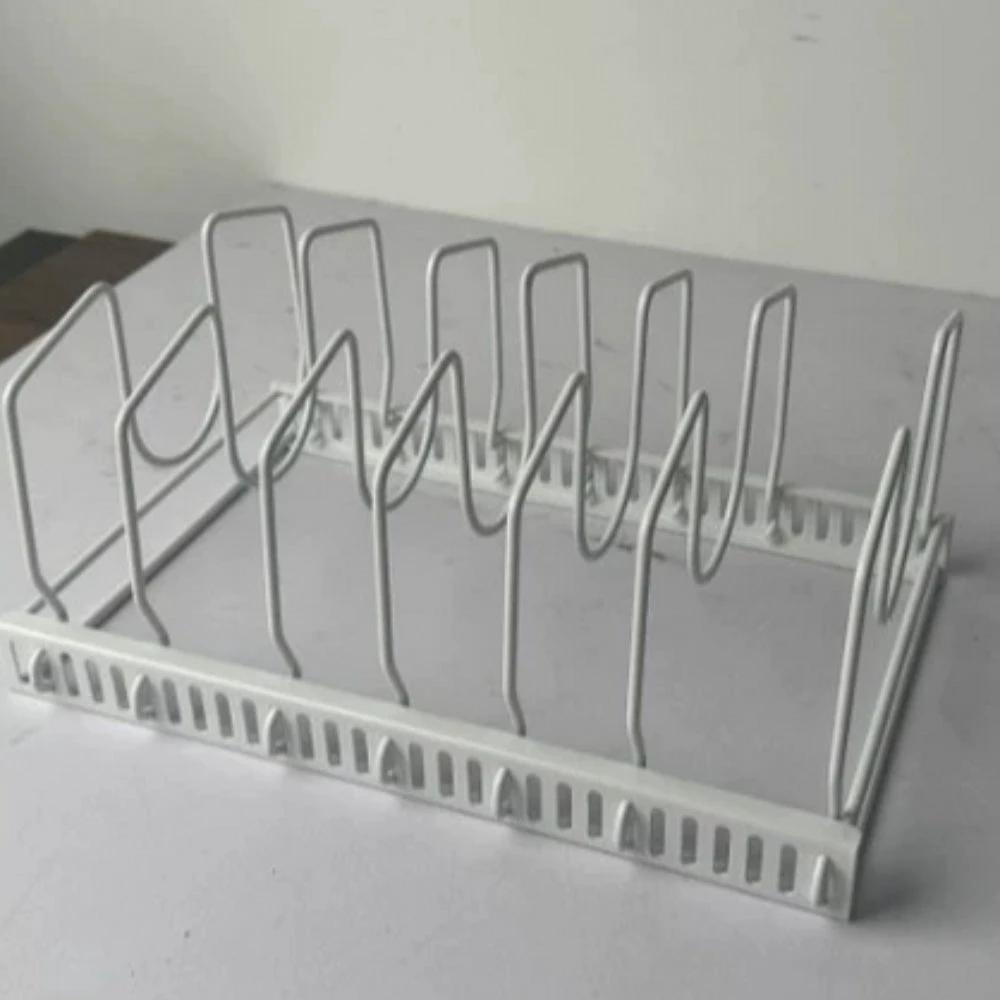 Iron Dish Pot Lid and Utensils Storage Rack by Casa & Beyond