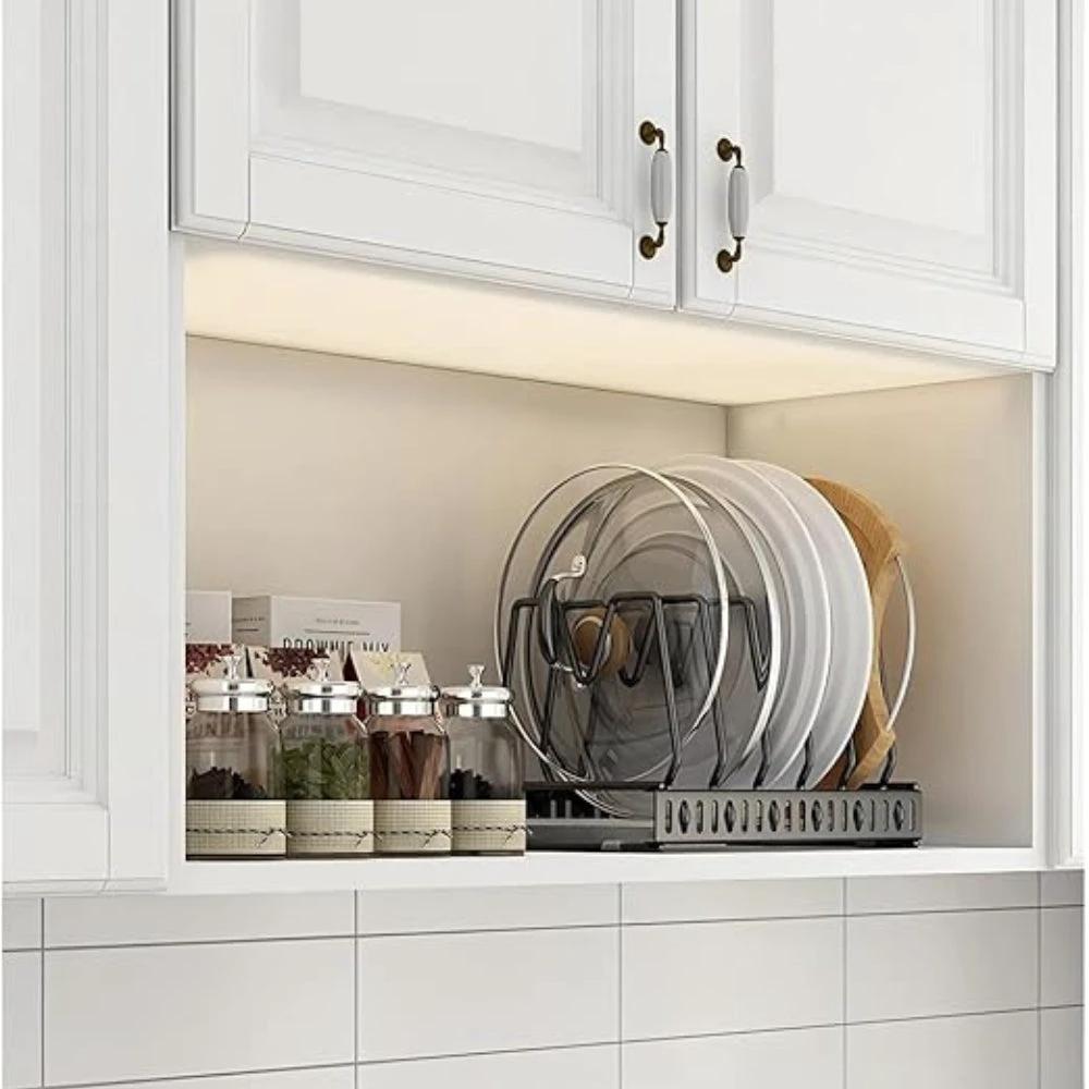 Iron Dish Pot Lid and Utensils Storage Rack by Casa & Beyond