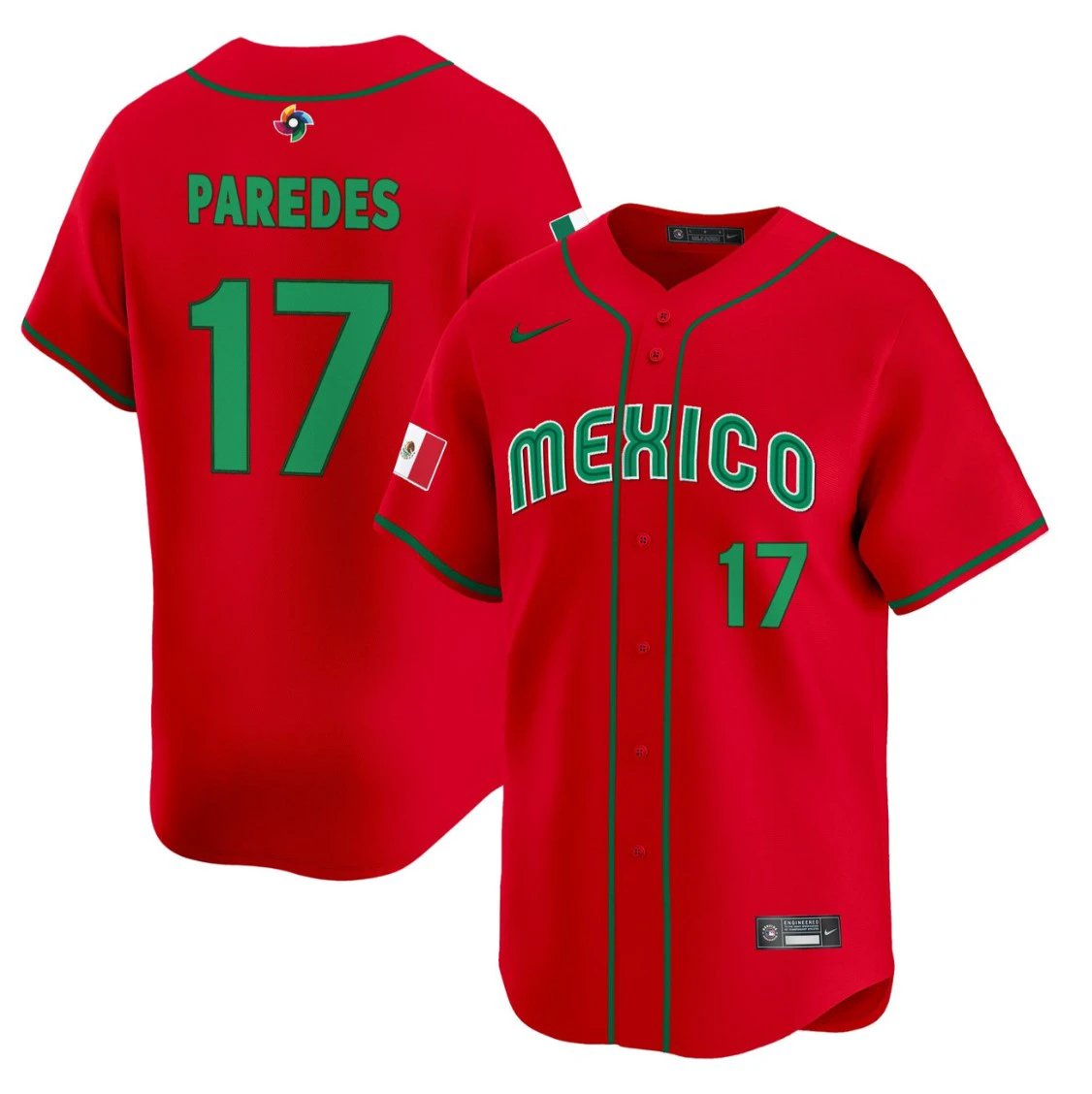 Isaac Paredes Jersey #17 Projected Team Mexico World Baseball Classic 2023 Style 2026 Roster by My Store