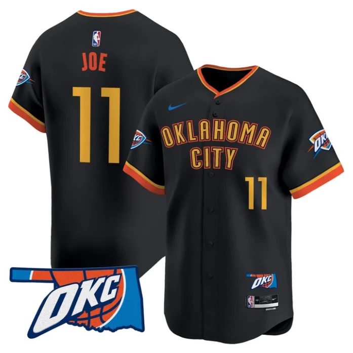 Isaiah Joe Jersey #11 Oklahoma City Thunder Vapor Baseball Stitched 24-25 City by My Store