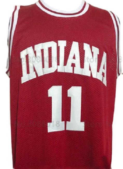 Isiah Thomas Jersey #11 Indiana College Basketball Sewn Maroon by My store basketball