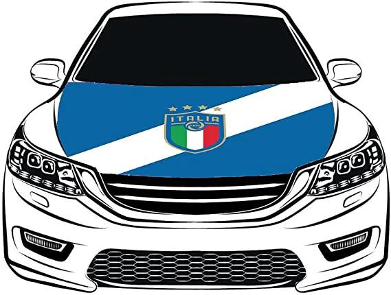 Italy National Football Team Car Hood Cover Flag ,Engine Banner Flag of Italy national team ,3.3X5ft,/6X7FT 100% Polyester Elastic Fabrics Can be Washed Suitable for large SUV and Pickup Trucks by flagsshop