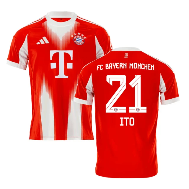 Ito Hiroki 21 Bayern Munich 2025-26 Home Jersey – Red by Soccer Jersey