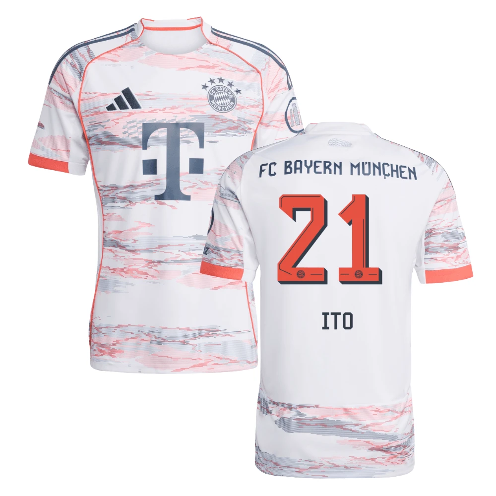 Ito Hiroki #21 Bayern Munich 2025-26 Away Men Jersey – White by Soccer Jersey