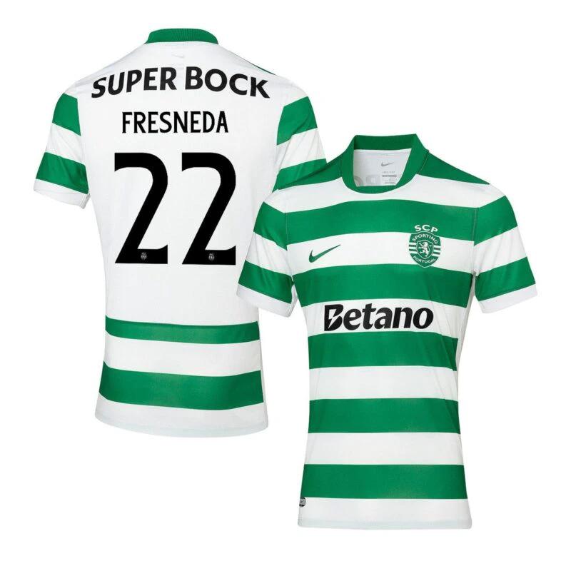 Iván Fresneda 22 Sporting CP 2025-26 Home Match Jersey – Green by Soccer Jersey