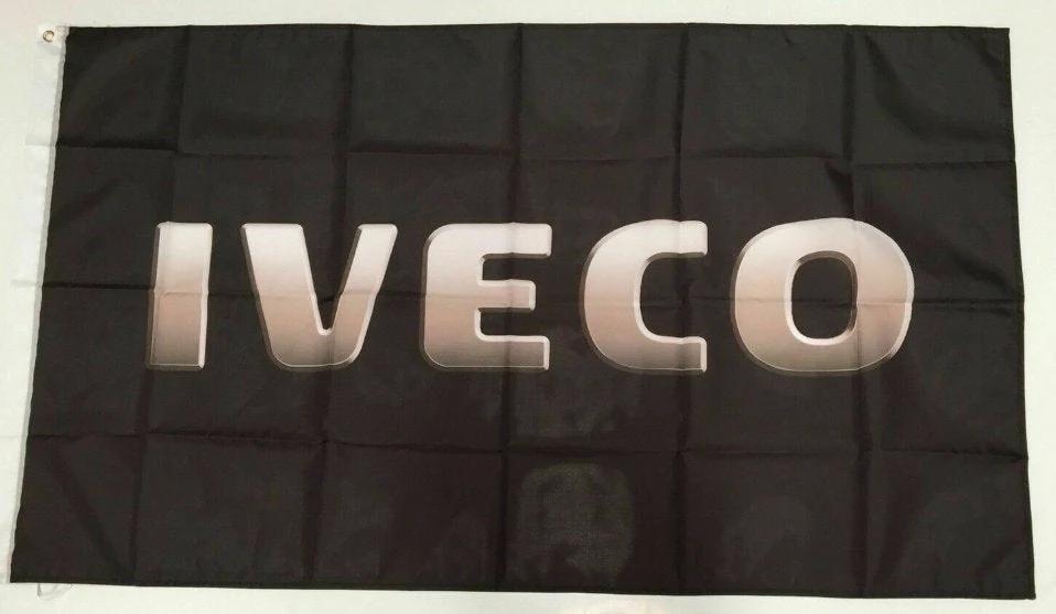Iveco Truck Banner Flag Emblem Daily Sweeper Bus Emblem Semi Trailer Man Cave 3x5ft by flagsjustdoit