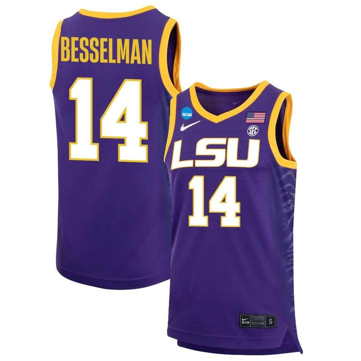 Izzy Besselman Jersey LSU Tigers Basketball 2023 NCAA College #14 by My store basketball