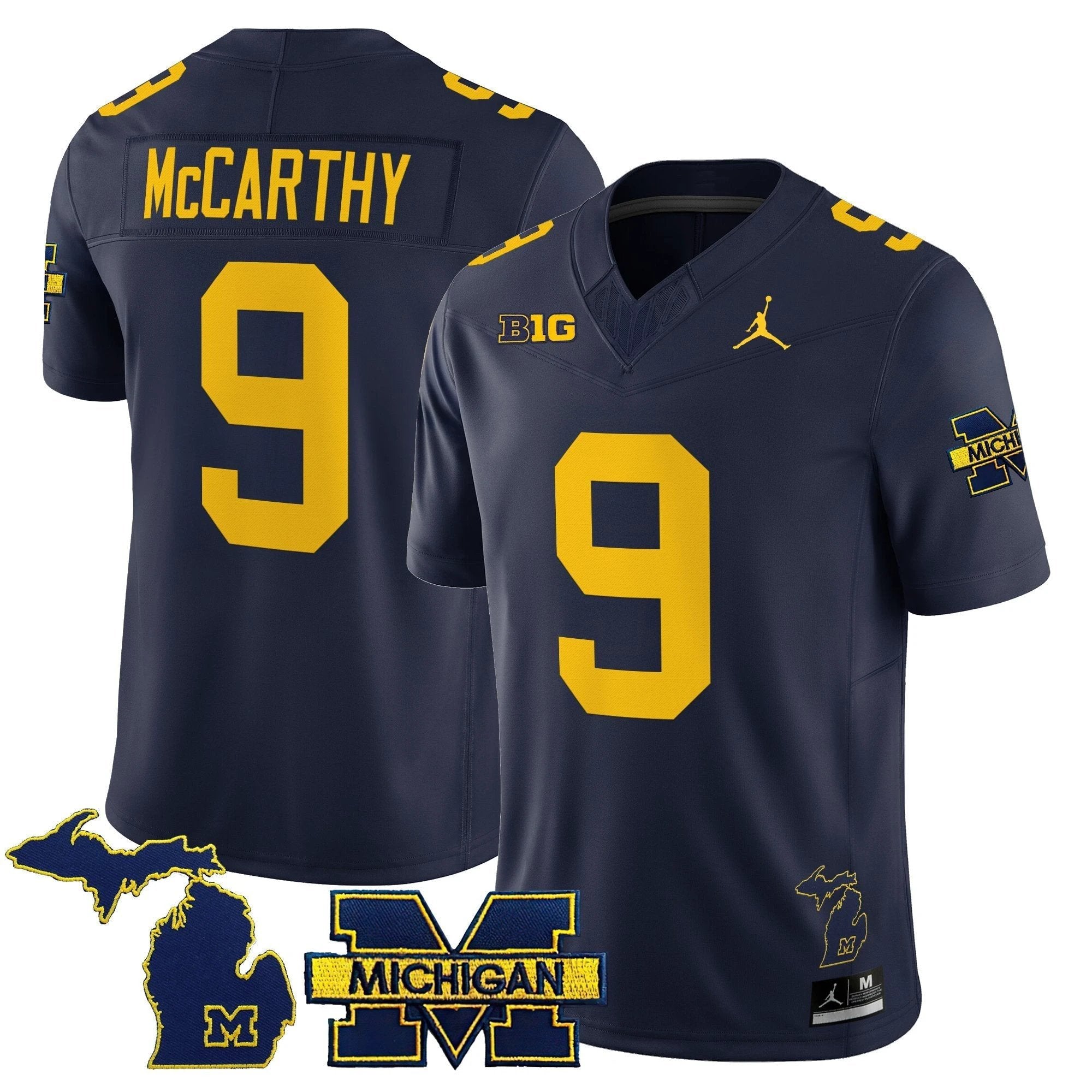 J.J. McCarthy Jersey #9 Michigan Wolverines 2025 Vapor Stitched Navy by My Store