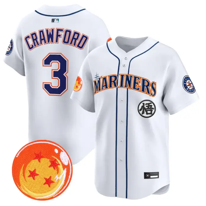 J.P. Crawford Jersey #3 Seattle Mariners Dragon Ball Premier Stitched by My Store