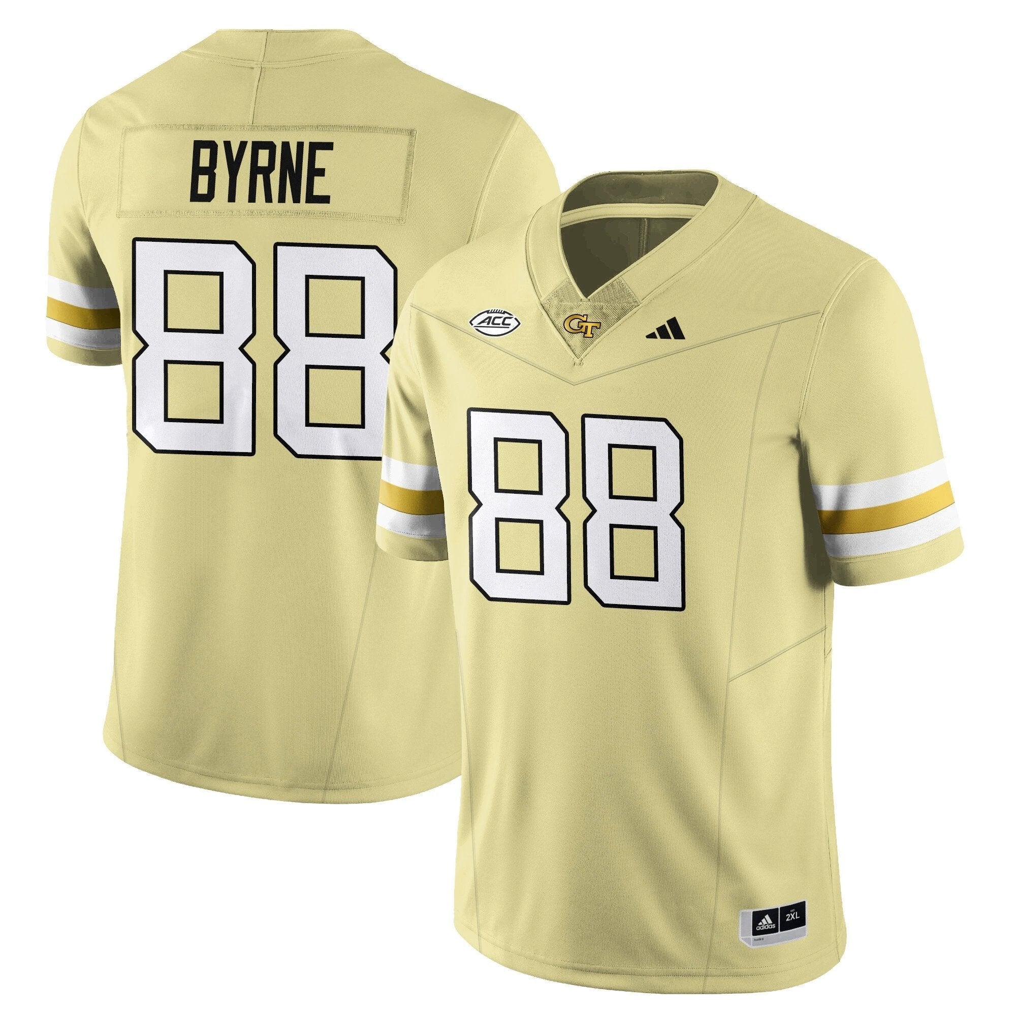 J.T. Byrne Jersey #88 Georgia Tech Football 2025 Limited Stitched Gold by NCAA Football Jersey