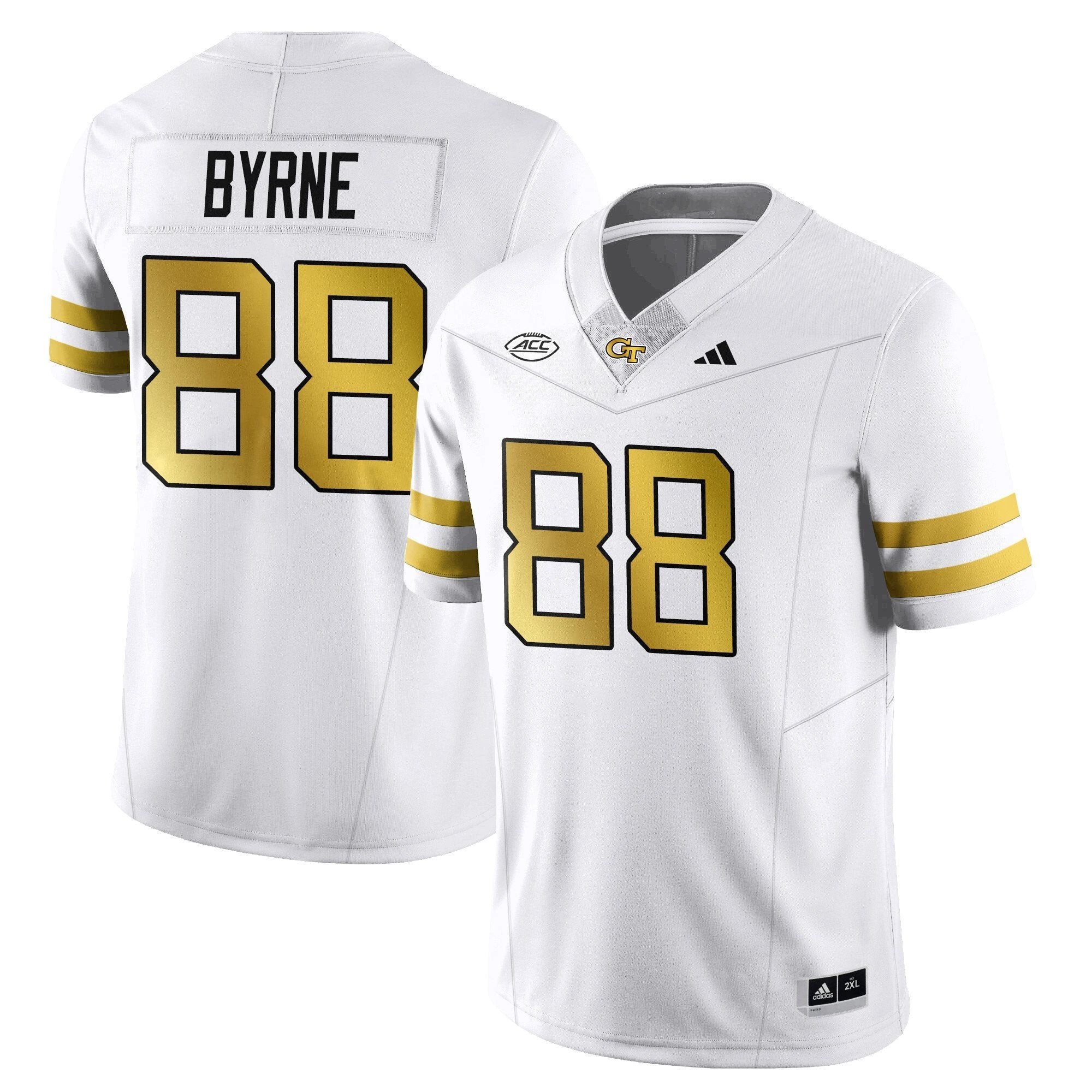 J.T. Byrne Jersey #88 Georgia Tech Football 2025 Limited Stitched White by NCAA Football Jersey