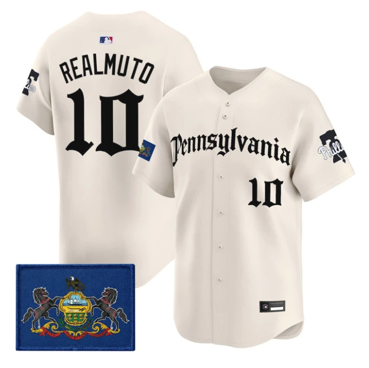 J.T.Realmuto Jersey #10 Phillies Pennsylvania Gothic Edition Stitched by My Store