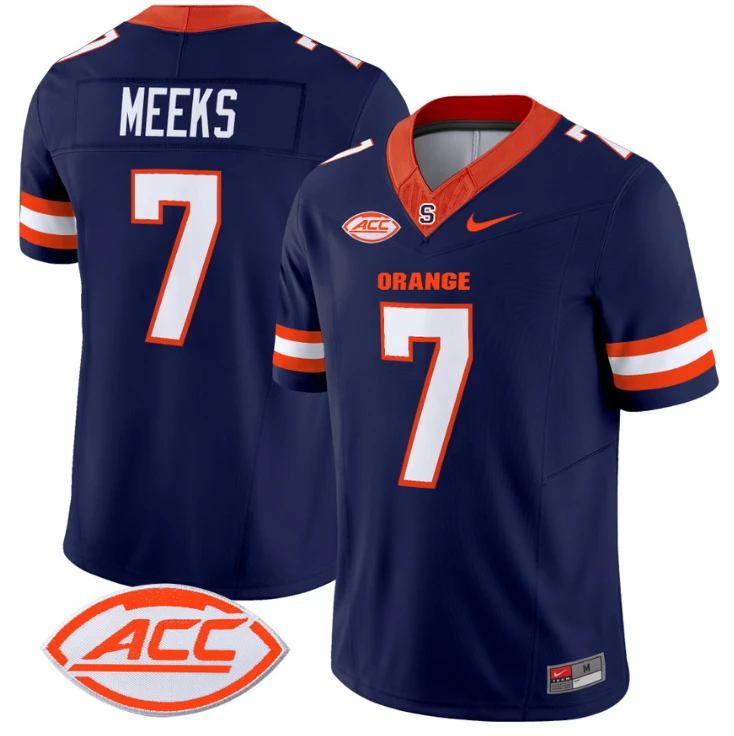 Jackson Meeks Jersey #7 Syracuse Orange Vapor Limited College Football Navy by My Store