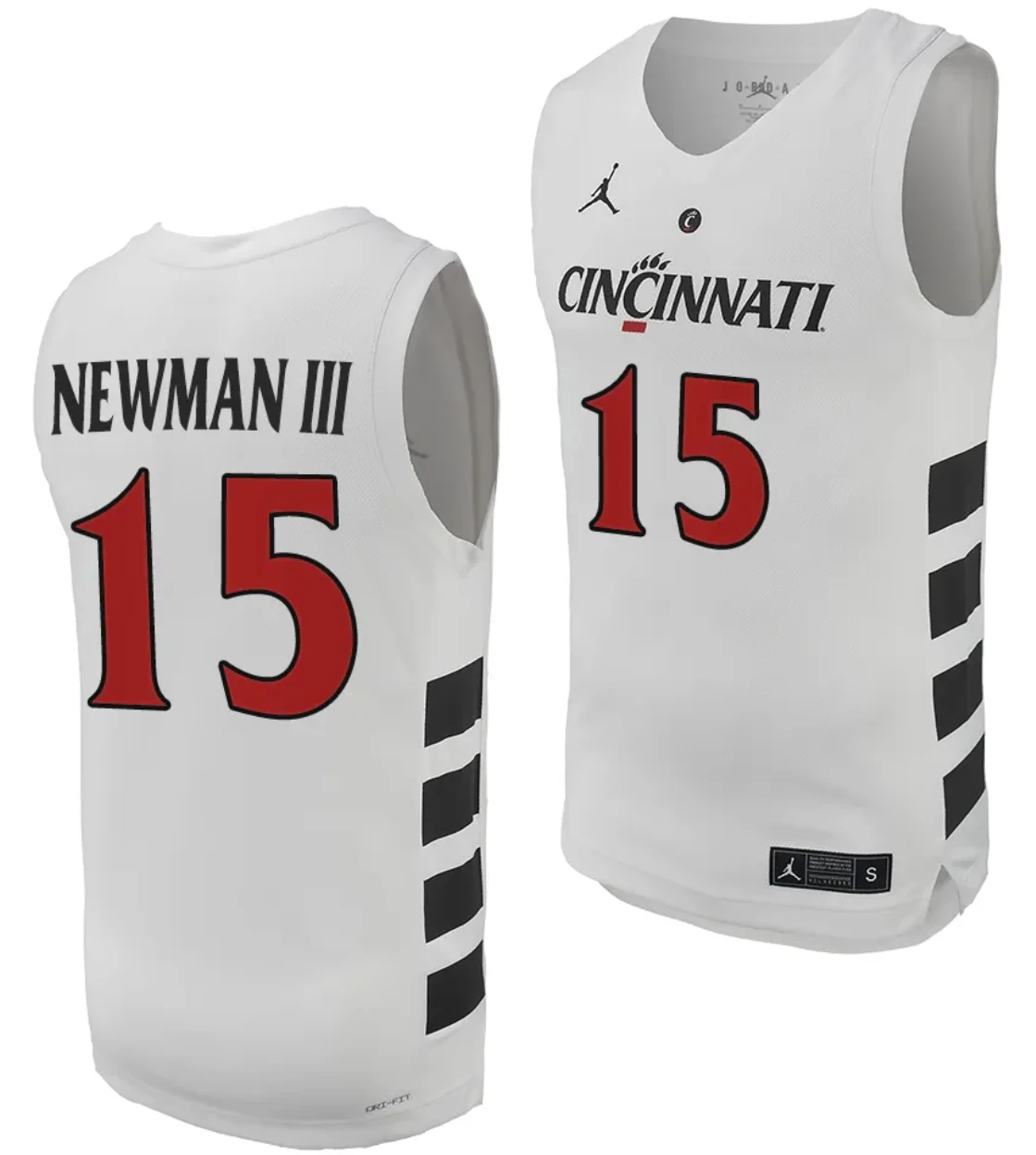 John Newman III Jersey #15 Cincinnati Bearcats College Basketball Replica by My store basketball