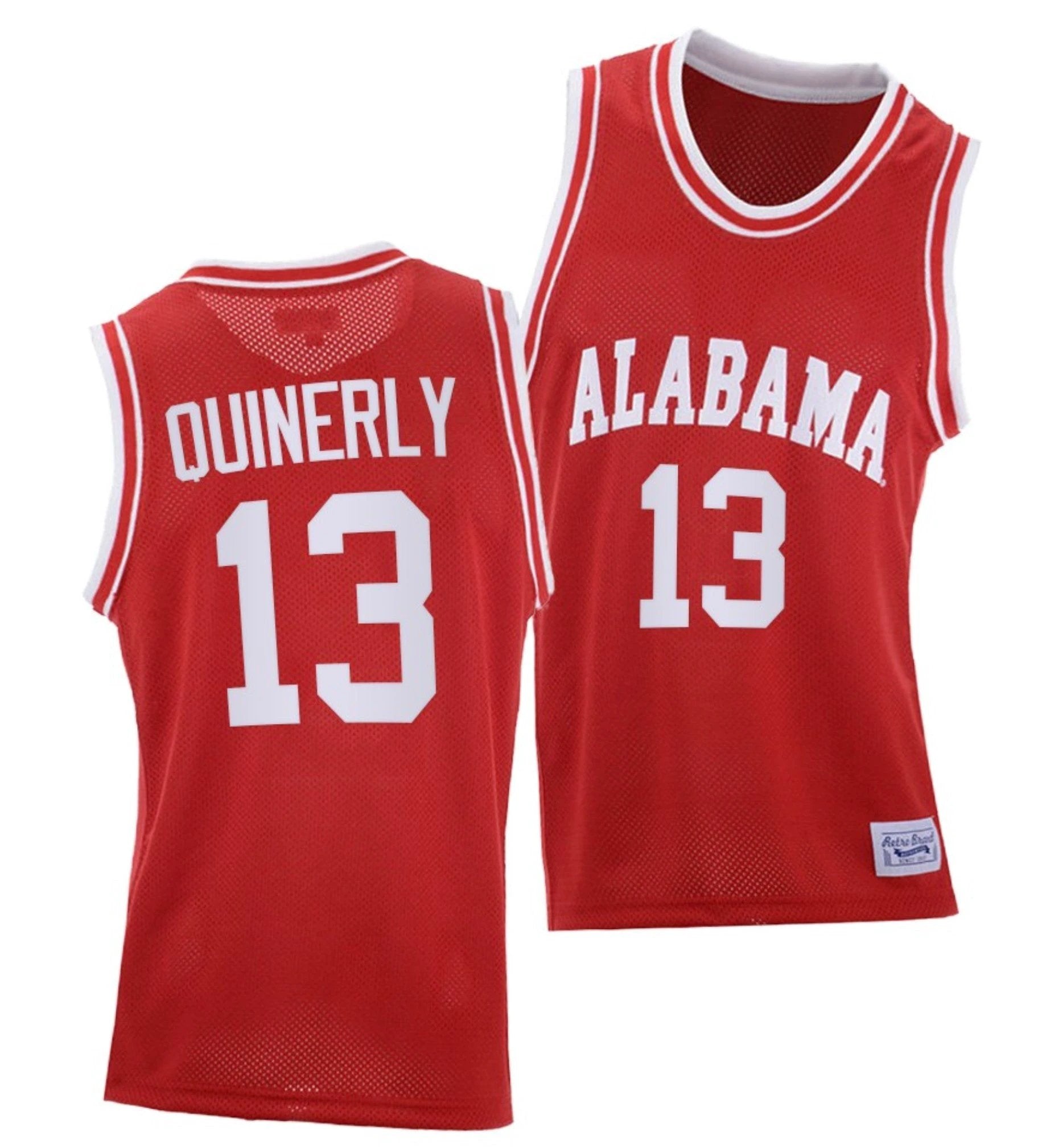 Jahvon Quinerly Jersey Alabama Crimson Tide College Basketball Red Throwback #13 by My store basketball