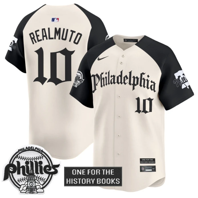 J.T.Realmuto Jersey #10 Phillies Retro Newspaper Edition Vapor Premier Limited Stitched Alternate by My Store