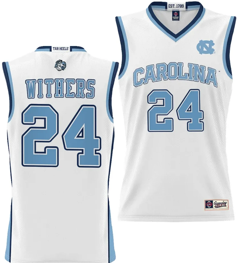 Jae'Lyn Withers Jersey #24 UNC Tar Heels College NIL Basketball Lightweight by My store basketball