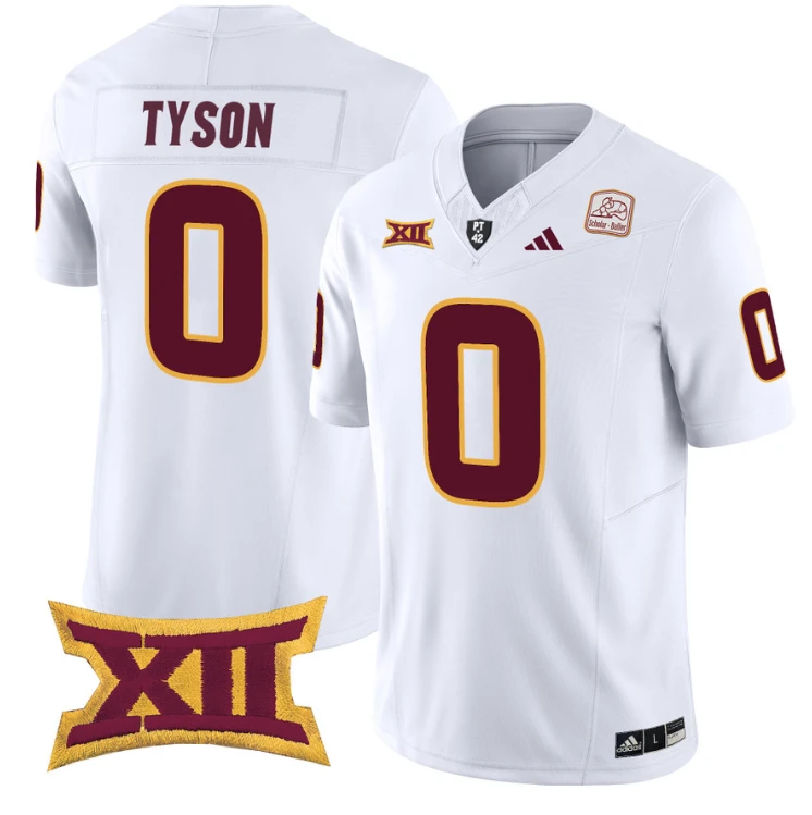 Jordyn Tyson Jersey #0 Arizona State Sun Devils Vapor Limited College Football White by My Store