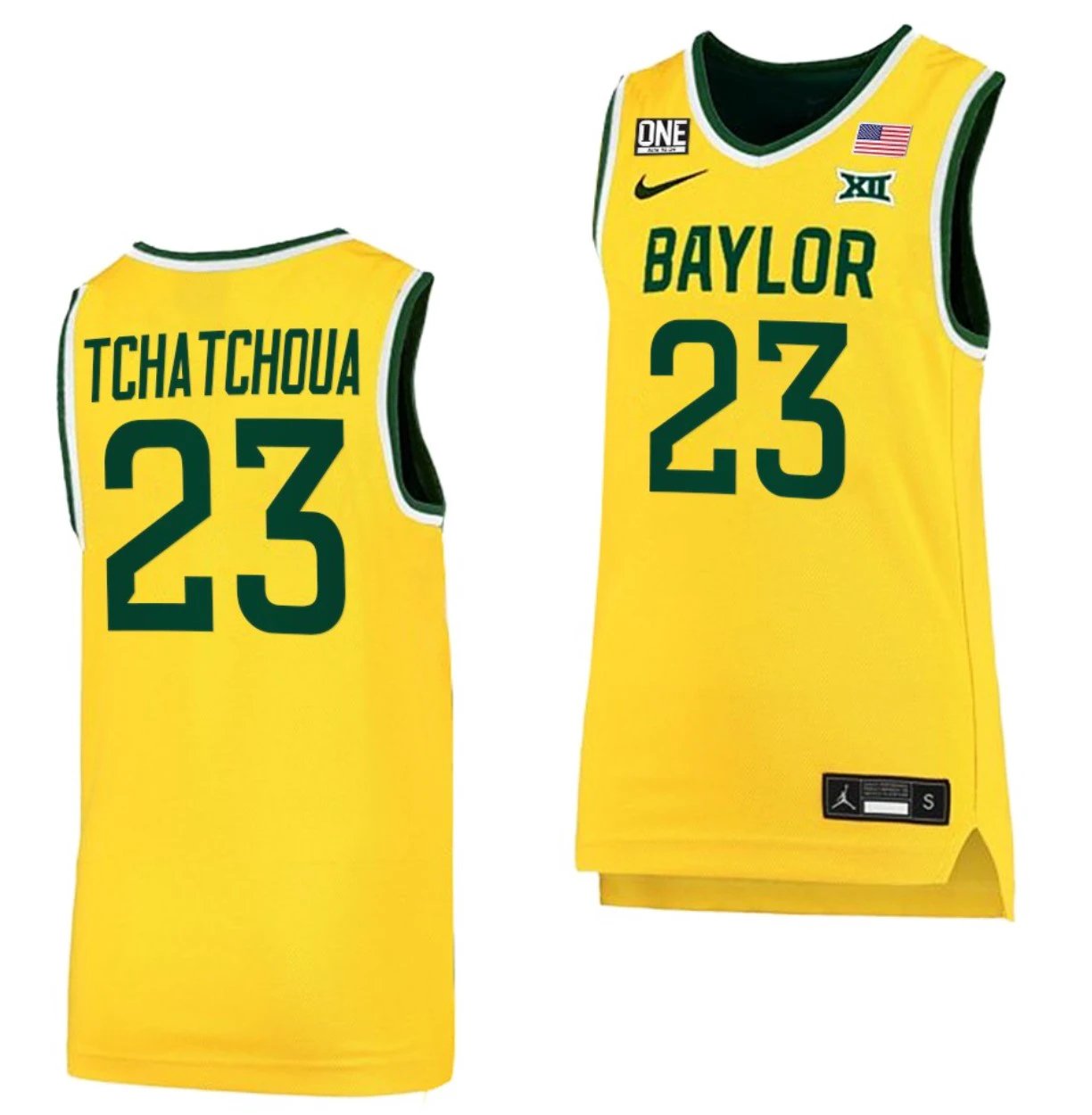 Jonathan Tchamwa Tchatchoua Jersey Baylor Bears College Basketball #23 by My store basketball