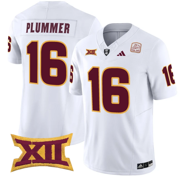 Jake Plummer Jersey #16 Arizona State Sun Devils Vapor Limited College Football White by My Store